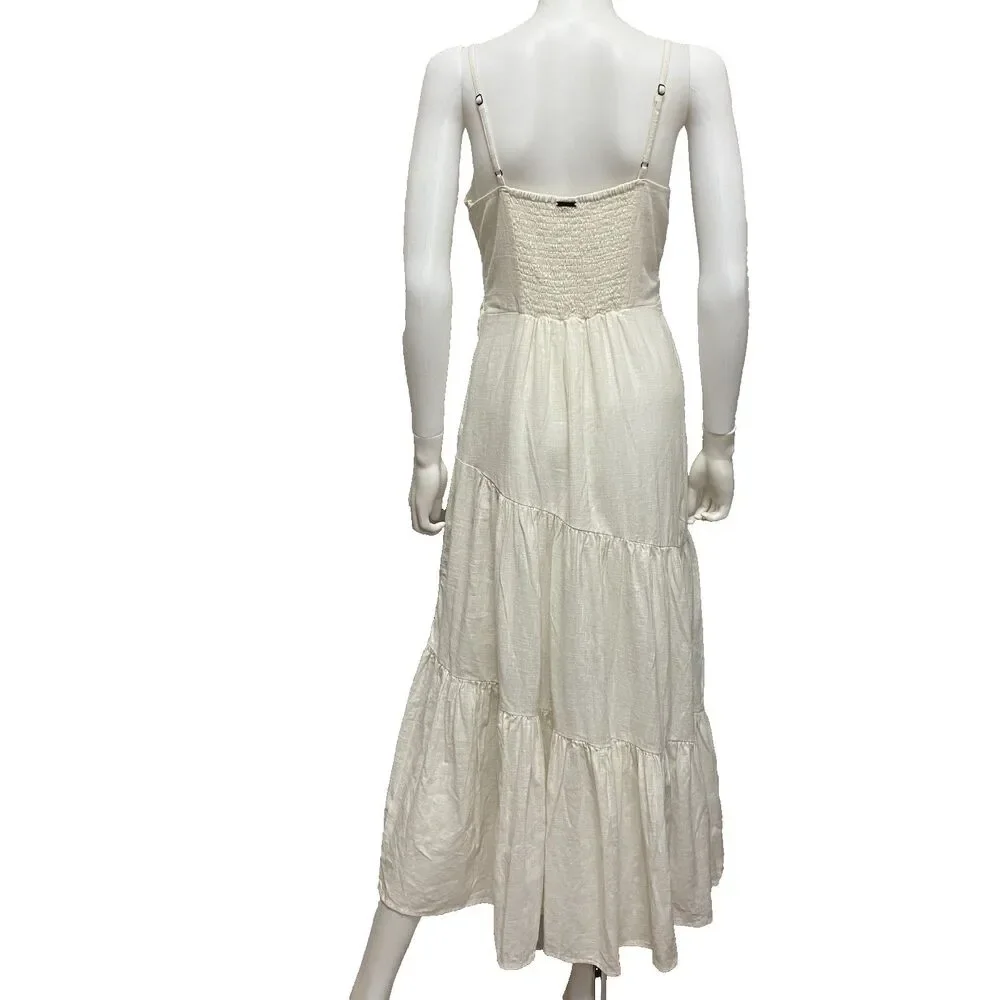 Billabong Island Spirit Women’s Maxi Dress Organic Cotton Size L - Picture 5 of 16